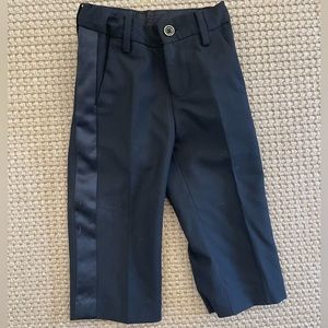 Janie & Jack Black Tuxedo Pants, 12-18 months, worn once